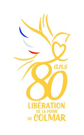 Logo des 80 ans de la Libération de la poche de Colmar