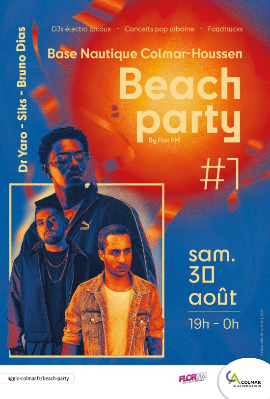 Affiche 2025 de la Beach party