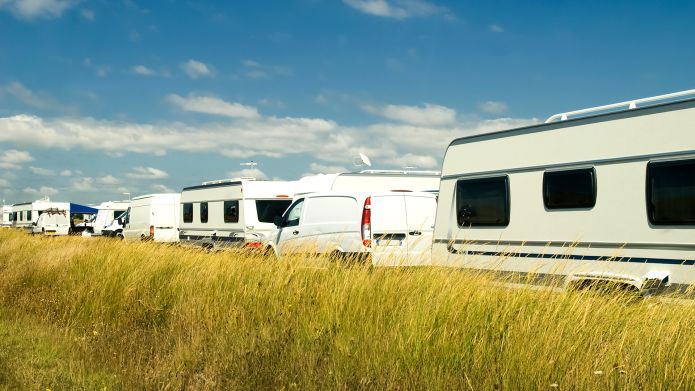 Photo de véhicules de gens du voyage