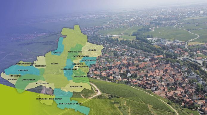 Colmar Agglom&eacute;ration - vue du ciel